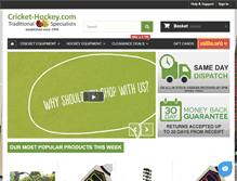 Tablet Screenshot of cricket-hockey.com